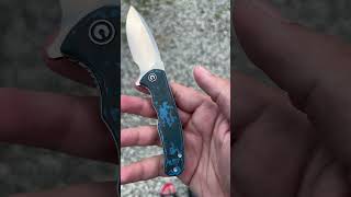 Knives outside series: CIVIVI mini praxis: Anniversary edition in blue fat carbon and S35vn blade