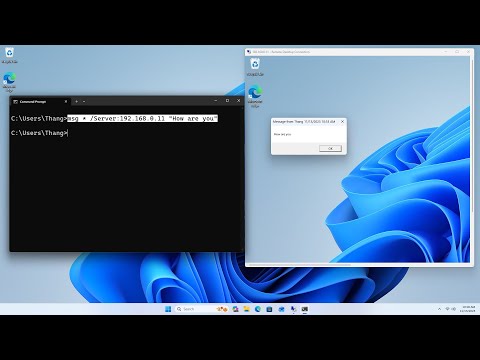 CMD Send message to another PC in the same LAN