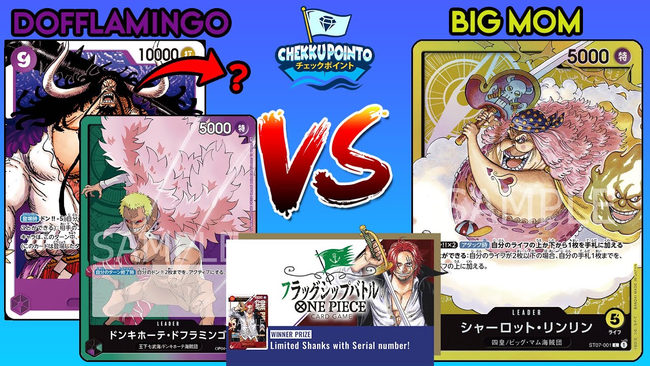DOFLAMINGO VS BIG MOM! TOP 4 FLAGSHIP BATTLE JULY AT CHEKKU POINTO