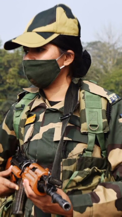 BSF GIRL ATTITUDE STATUS #shorts #army #viral #indian #women #bsf #indianarmy