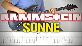 RAMMSTEIN - SONNE | Guitar Cover Tutorial (FREE TAB)