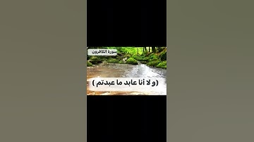 سورة الكافرون بقراءة حفص عن عاصم