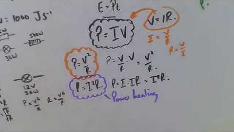 Electrical Power and emf in series & Parallel