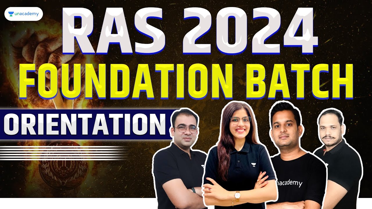 RAS 2024 Foundation Batch Orientation YouTube