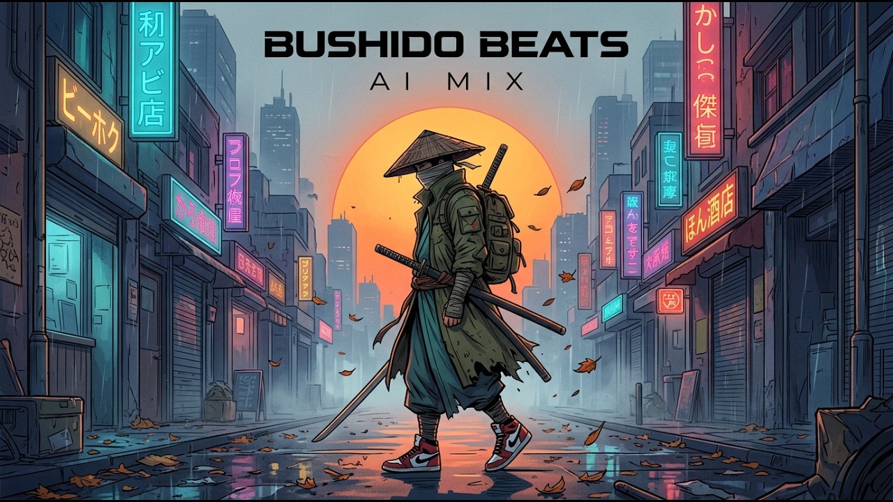 Rainy Sunset Japanese Rap Mix: Shamisen Beats & Late‑Night