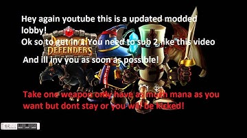 Dungeon Defenders modded lobby [UPDATED}