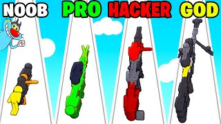 NOOB vs PRO vs HACKER vs GOD | In Human Gun | With Oggy And Jack | Rock Indian Gamer |