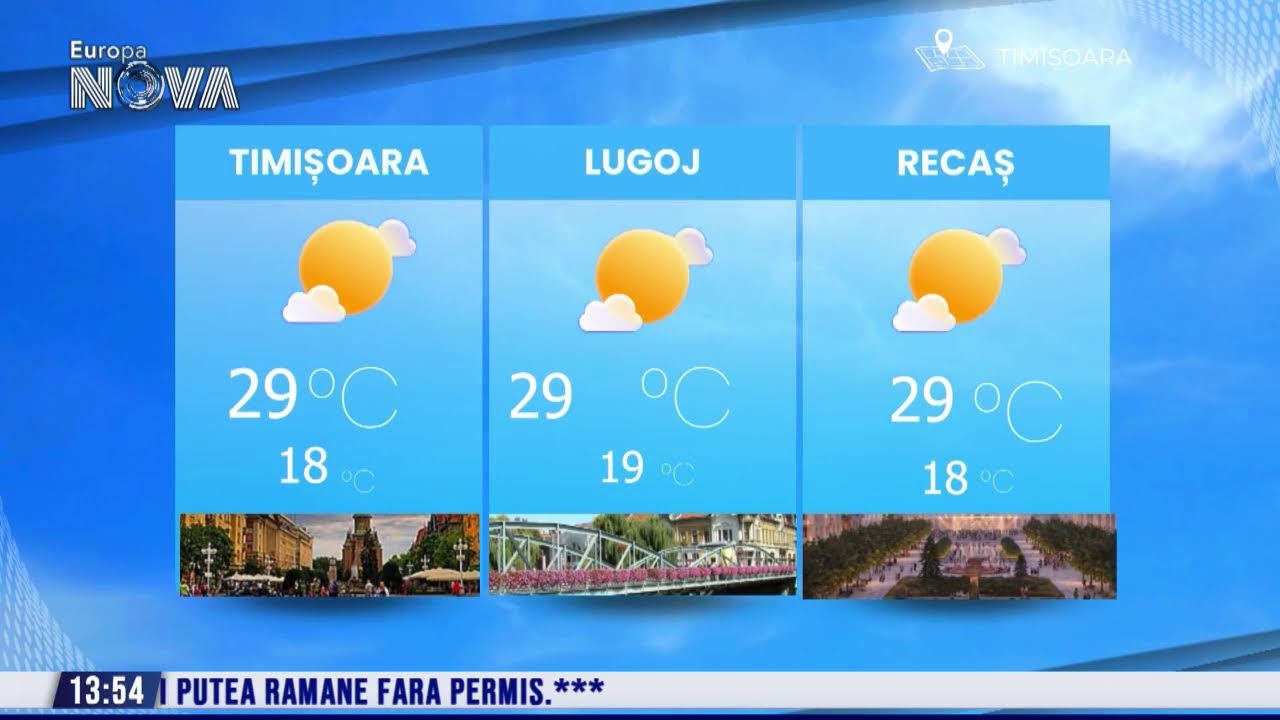 ÎN DIRECT - Știrile orei 13:30 - 22.07.2025 - Tele Europa Nova Timișoara ÎN DIRECT - Știrile orei 13:30 - 22.07.2025 - Tele Europa Nova Timișoara