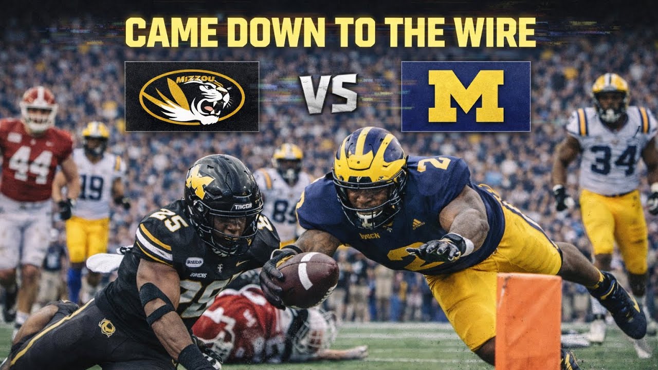 Матч Миссури против Мичигана завершился на ПОСЛЕДНЕЙ ОЧЕРЕДИ… Вы не поверите, как всё закончилось 😳🔥