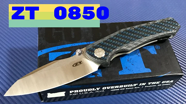 Zero Tolerance ZT 0850 Sinkevich and Rexford design blue carbon fiber scales