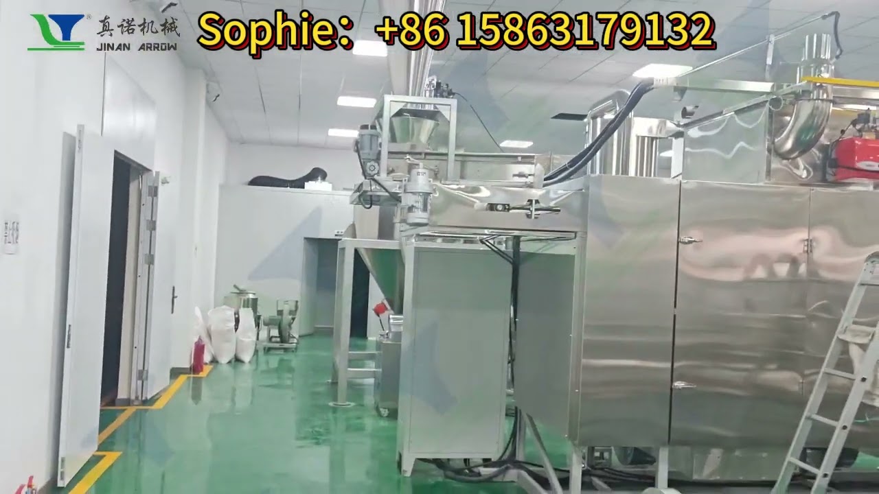 Commissioning is being conducted at the customer's factory for the ETT78 model instant  powder