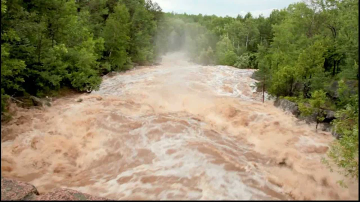 Amity Creek, Lester Park: View from 2nd Bridge, Du...