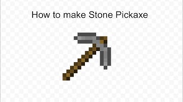 How to make a Stone Pickaxe in Minecraft | Minecraft Tutorials
