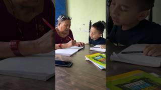 Aama ra nati ko HW ko guff || funny moment #viral #funny #baby