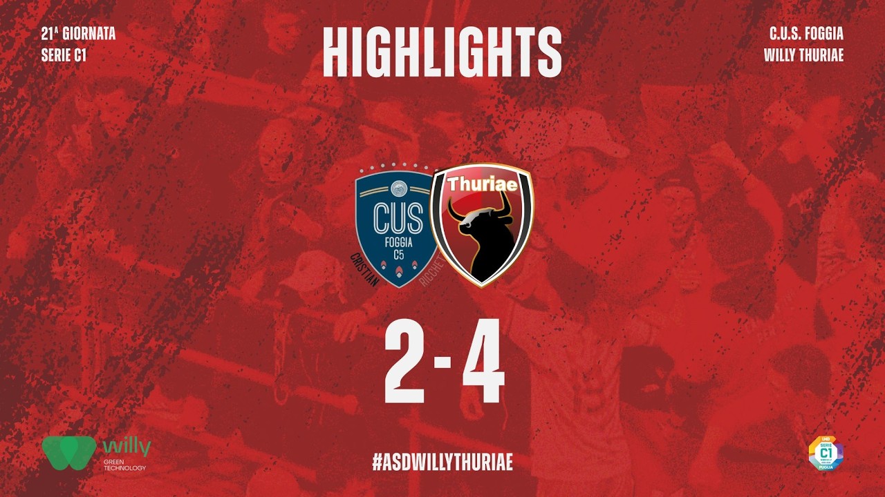 HIGHLIGHTS CUS FOGGIA C5 - WILLY THURIAE | SERIE C1- PUGLIA 2025/26