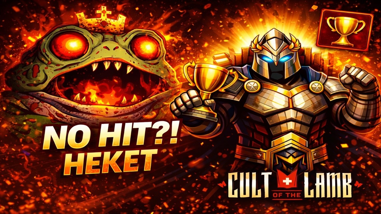 HEKET NO HIT?!🐸🔥 | Cult of the Lamb Achievement Hunt