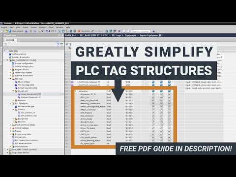 How to Greatly Simplify IO Structures in TIA Portal by using UDTs (User Defined Data Types)