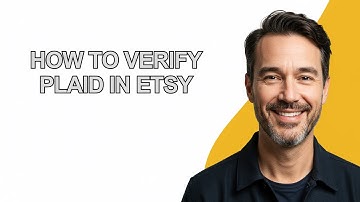 How to Verify Plaid in Etsy - KevinHowTo