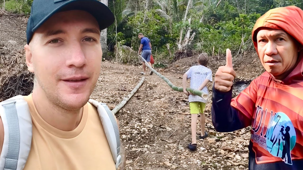 ENGINEER RESURVEYED OUR LAND! CONTINUE CUTTING BAMBOO!