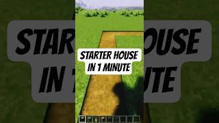 Minecraft: How To Build A Starter House #minecraft #minecraftbuilding #minecraftshorts #tutorial