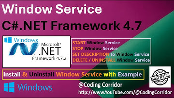 Window Service in C#.NET Framework 4.7 | Create, Install and Uninstall Window Service