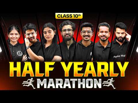 Class 10th Half Yearly MARATHON 2026 🔥 | Complete Strategy to Score 95%+ | All Subjects