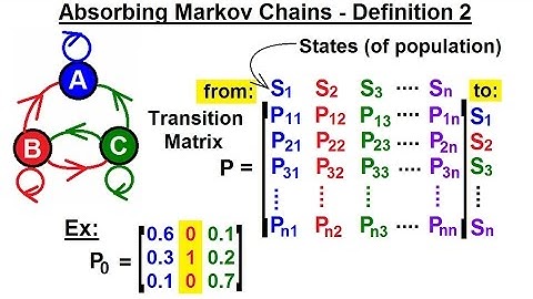 Prob & Stats - Markov Chains (20 of 38) Absorbing Markov Chains - Definition 2
