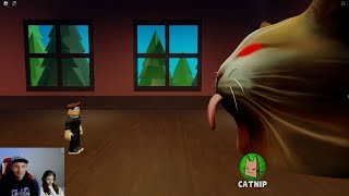 ИГРАЕМ УБЕГИ ОТ КИСИКА В ЛАБИРИНТЕ, НО ТЫ МЫШКА! roblox escape bleh cat! 2 часть