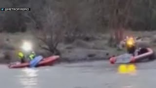 A kayaker is hospitalized after being rescued from the American River