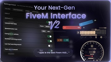 APEX HUD V2 – The Most Immersive FiveM HUD Experience | QBCore & ESX & QBOX