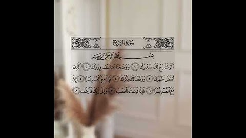 حالات واتس قران كريم الم نشرح لك صدرك 💙⁦↗️⁩