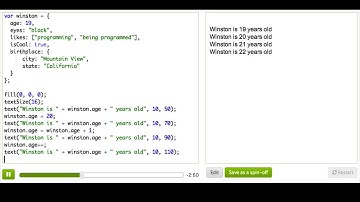 Modifying Objects | Computer Programming | Khan Academy