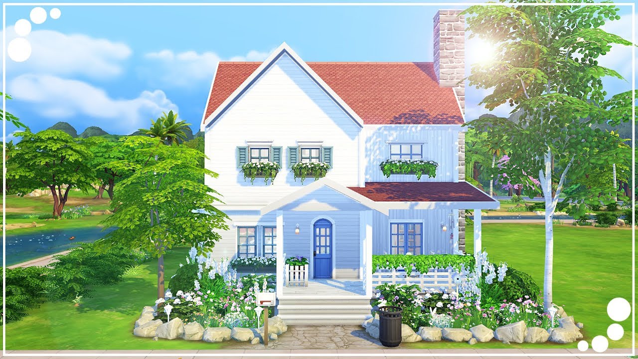CUTE FAMILY HOME The Sims 4 Speed Build YouTube