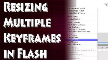 Adobe Flash Tutorial- Resizing a Bunch of Keyframes