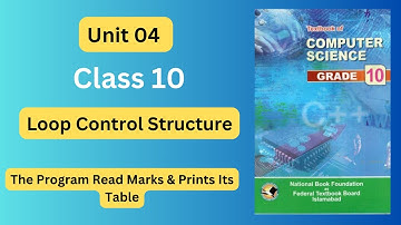 The Program Read Marks & Prints Its Table  For Loop | Class 10 Computer Science Chapter 5