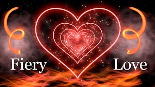 Fiery Love: A Journey Through the Heart Tunnel❤️Animated Background Video