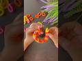 How to make a scrunchie with tiny hair ties at home #diy #artandcraft #creative #ideas #tutorial