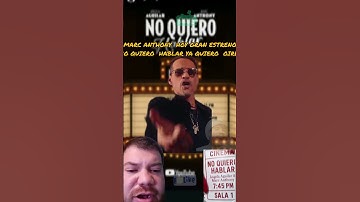 Thumbnail of MARC ANTHONY DUETO #angelaaguilar  GRAN ESTRENO NO QUIERO HABLAR YA QUIERO VERLO #march