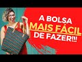 Como Fazer Bolsa FÁCIL de Tecido Forrada - Passo a Passo