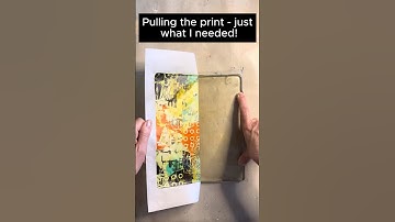 Abstract Gelli Print Background for Bird #gelliplateprinting #gelprinting #mixedmediaart #gelpress