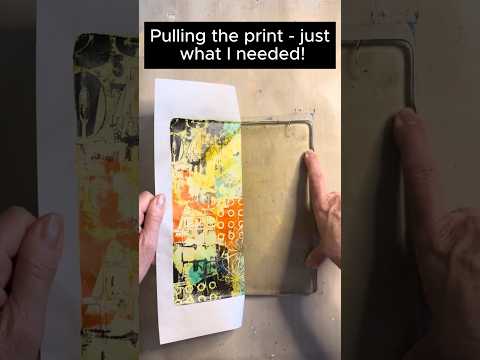 Abstract Gelli Print Background for Bird #gelliplateprinting #gelprinting #mixedmediaart #gelpress — free youtube stock footage