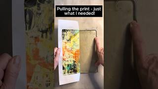 Abstract Gelli Print Background for Bird #gelliplateprinting #gelprinting #mixedmediaart #gelpress