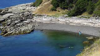 Walking the full coastline of Hornby island in a day