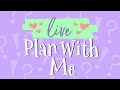 🔴 LIVE Plan With Me in my NEW Erin Condren Horizontal