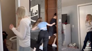 Pretending to Hide Someone in the Closet Prank | Tiktok Compilation