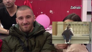 Zadruga 5 - Mensur zaljubljeno posmatra ljubavni klip njega i Mine Vrbaški - 12.02.2022.