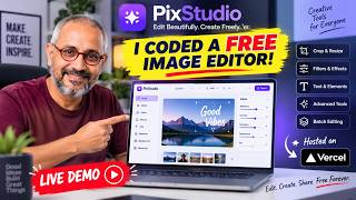 I Built a FREE Image Editor From Scratch! 🤯 | PixStudio Live Demo screenshot 3