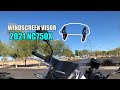 Puig Clip-On Windscreen Visor - 2021 Honda NC750X