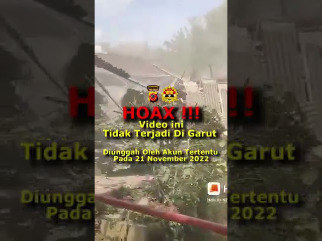 Video Gempa Garut, Polisi  Hoax