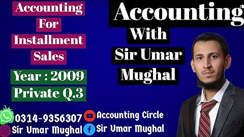 Installment Sales Accounting | Multiple Cash Collection | Repossession | Cost Of Installment Sales |